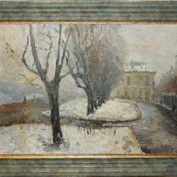 И.Каганский. «Зима. Бульвар". СССР,