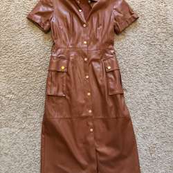 Платье кожаное Zara