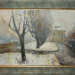И.Каганский. «Зима. Бульвар". СССР, в Санкт-Петербурге