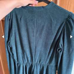 Зелёное тёплое винтажное платье в Подольске фото 3