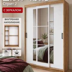 Шкаф-купе для одежды с зеркалом в Москве