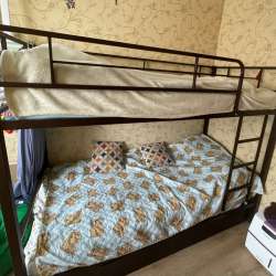 Кровать металлическая двухъярусная