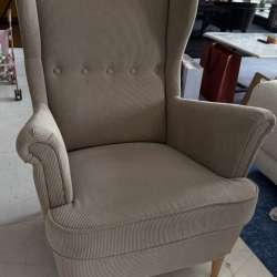 Продаю кресло IKEA STRANDMON с пуфиком фото 5
