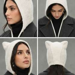 Женская шапка с ушками в Уфе