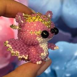 Амигируми из бисера «небесная мышь» в Ангарске