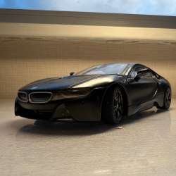 BMW I8  черная