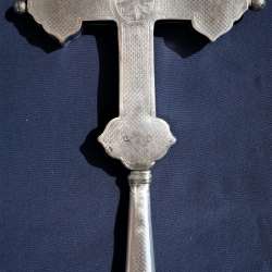Старинный требный (водосвятный) крест. Серебро «84». XIX в в Санкт-Петербурге фото 16