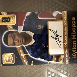 Карточка с автографом Kylian Mbappe