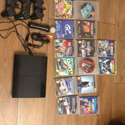 PS3 + игры + геймпад PS4 в Москве