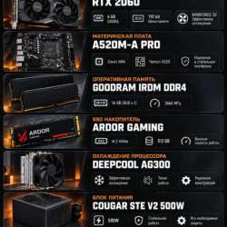 Игровой компьютер. Ryzen 5 5600+ rtx 2060 в Санкт-Петербурге