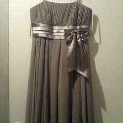 Gray dress with straps