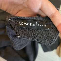 Черный удлиненный кардиган LC Waikiki Basic, размер L