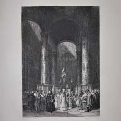 «Интерьер кафедрального Успенского Собора в Москве». 1830-е