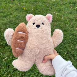 игрушка мишка с хлебушком