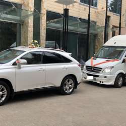 Аренда авто на свадьбу. Лексус. Микроавтобус. Украшения в Воронеже фото 8