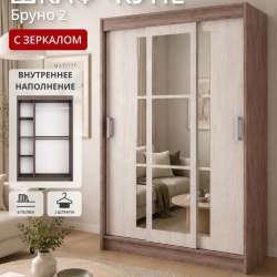 Шкаф-купе для одежды с зеркалом в Москве фото 3