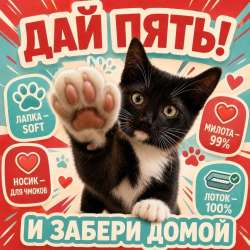 Отдам котёнка в надёжные руки
