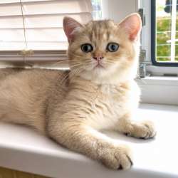 Британская короткошерстная золотая шиншилла девочка