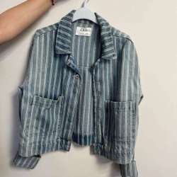 Джинсовка в полоску
