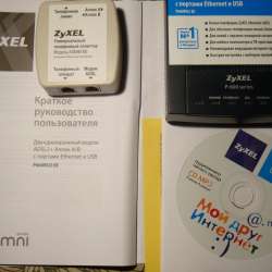 МОДЕМ ADSL2+ ANNEX A/B (Zyxel, новый) в Москве фото 3