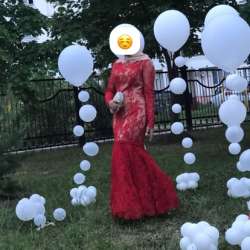 Платье вечернее гипюровое