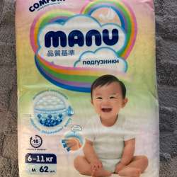 MANU подгузники , 6-11 кг