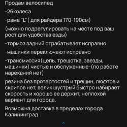 Велосипед 25 в Калининграде