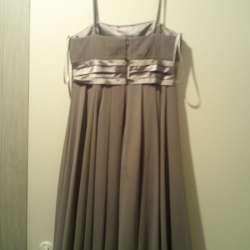 Gray dress with straps