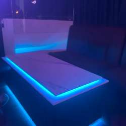 Журнальный / Караоке стол с LED-подсветкой (155х60)