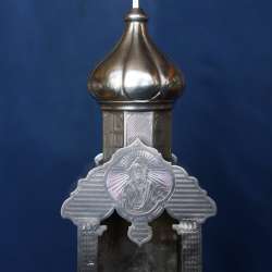 Напрестольная Дарохранительница в виде храма. Серебро. 1864г в Санкт-Петербурге фото 11