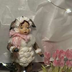Елочная игрушка овечка в Москве