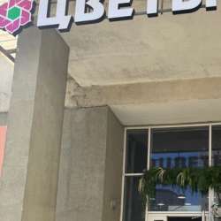 Вывеска цветы 50*280