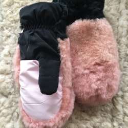 Варежки из натурального мутона