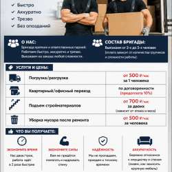 Грузчики разнорабочие