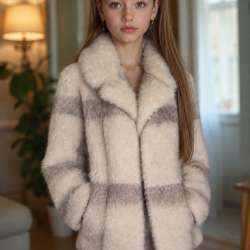 шуба из кроличьего меха