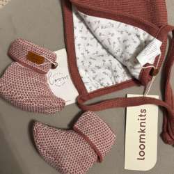 Loomknits Пинетки и чепчик 44-46 размера в Махачкале