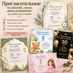 Пригласительные на любой праздник