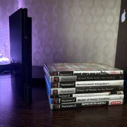 PlayStation 2 + 7 игр