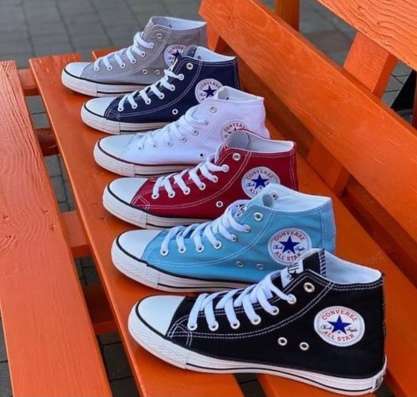 Черные высокие Converse