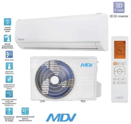 Кондиционер MDV MDSAG-09HRDN8/MDOAG-09HDN8