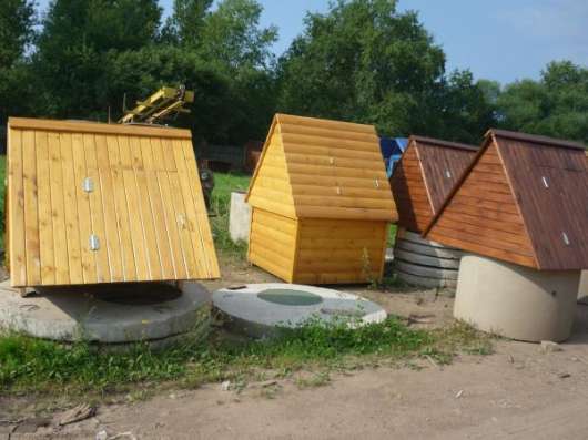 Колодезные домики, осиновый щит (донный фильтр)