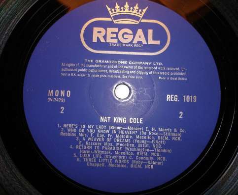 Nat King Cole ‎– Nat King Cole (UK) в Санкт-Петербурге