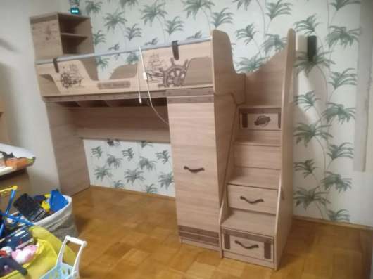 Кровать двухъярусная чердак Корсар