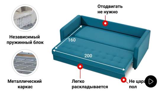 Диван кровать шефилд в Сочи фото 3