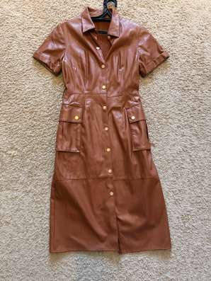Платье кожаное Zara