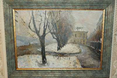 И.Каганский. «Зима. Бульвар". СССР, в Санкт-Петербурге