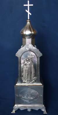 Напрестольная Дарохранительница в виде храма. Серебро. 1864г