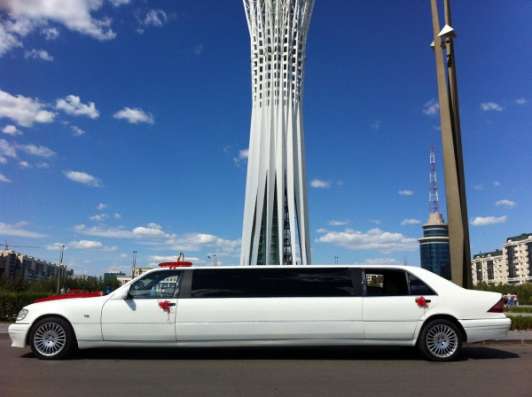 Лимузин Mercedes-Benz S-class W140 для свадьбы в Астане.