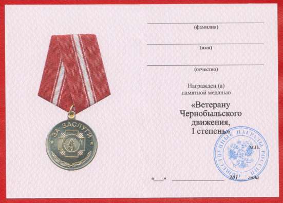 Ветерану Чернобыльского движения 1 степени с документом в Орле фото 4