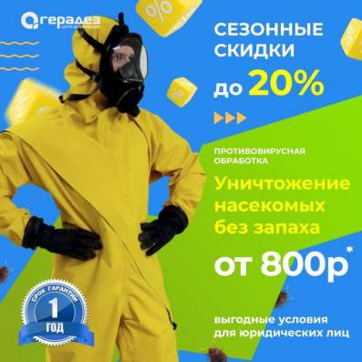 Уничтожение насекомых тараканы клопы в Ярославле